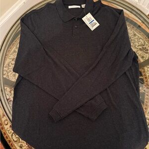 NWT GEOFFREY BEENE MEN’S LONG SLEEVED GRAY POLO
100% COTTON
MENS SIZE XL